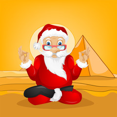 Cartoon Character Santa Claus. Vector EPS 10.