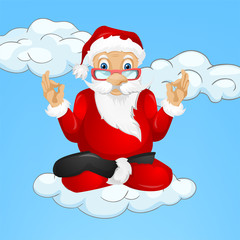 Cartoon Character Santa Claus. Vector EPS 10.