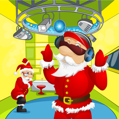 Cartoon Character Santa Claus. Vector EPS 10.
