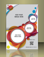 Vector brochure cover template