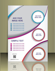 Vector brochure cover template