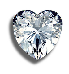 Fototapeta premium diamond on white background with high quality