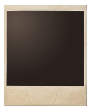 polaroid photo frame isolated