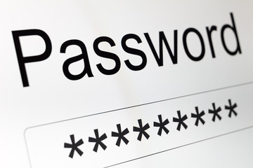 Password Box on LCD screen