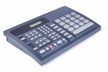 Drum machine angle view