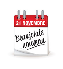 Fototapeta premium 21 novembre : le beaujolais nouveau