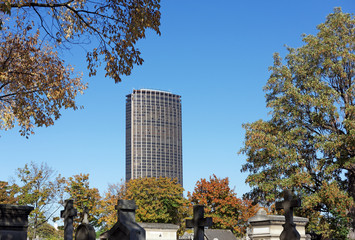 Fototapeta premium cimetière du Montparnasse en automne