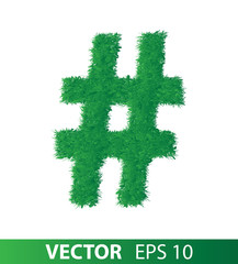 grass alphabet - symbol