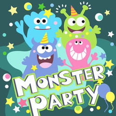 monster party poster