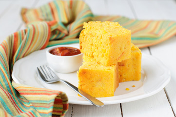 Pumpkin and Cornmeal Bread with Corn Kernels