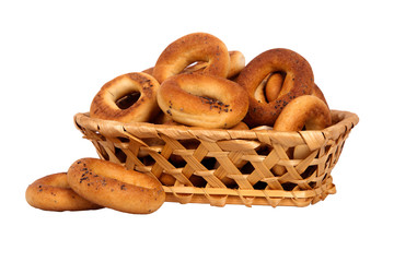 basket with dry bread-ring