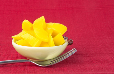 preserved mango fruits Snack on a Background