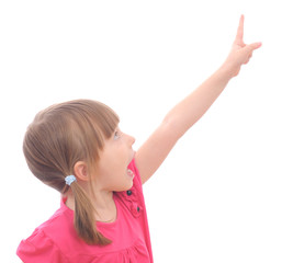 girl pointing © Anatolii