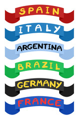 Ribbons countries
