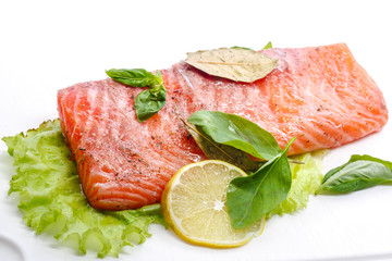 salted salmon fillets