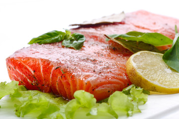 salted salmon fillets