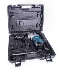 Hammer drill. Hammer drill on the background