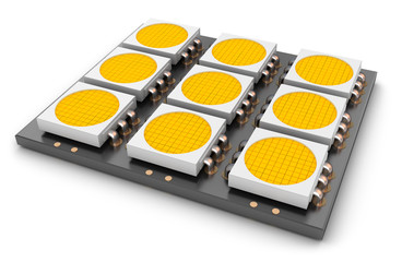 LED panel, close-up