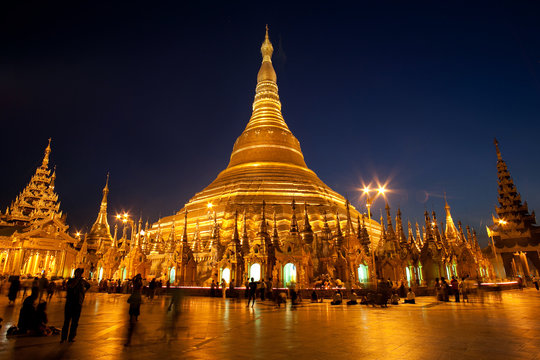 Famous Shwedagon Pagoda, Myanmar