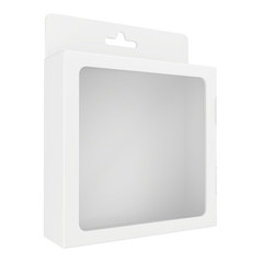 Empty white box with the open side