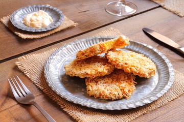 Sweet potato burgers, fritters, patties or pancakes