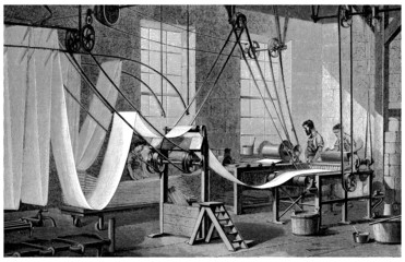 Worker - Wallpaper Machine - 19th century - 58173921