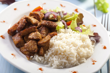 Gyros on a plate