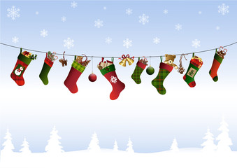 Nikolausstiefel an der Leine