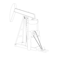 Oil pump. Wire frame © cherezoff