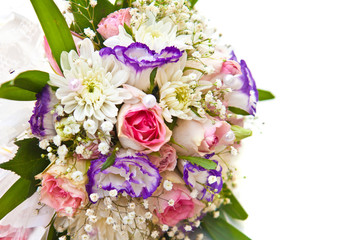 bridal bouquet close-up