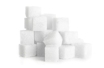 Studio photography of a lump sugar
