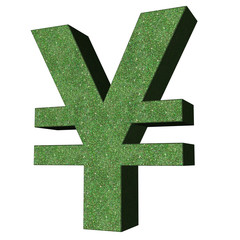 Obraz premium 3d sign collection - yen