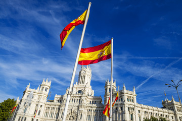 Obraz premium palazzo de cibeles w Madrycie