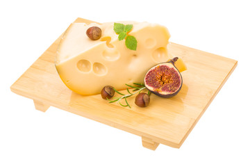 Maasdam cheese with fig