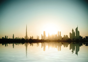 Beautiful beach and sea in  Dubai