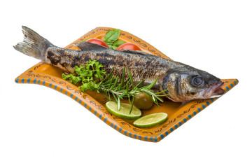 Roasted seabass
