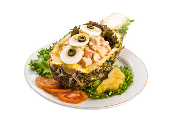 Pineapple and chiken salad