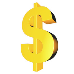 3d sign collection - dollar