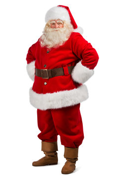 Santa Claus standing isolated