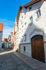Beautiful colorful houses in Fussen, Bavaria, Germany