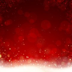 Vector Illustration of a Decorative Christmas Background - 58187529