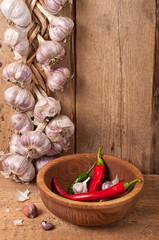 Garlic and pepper