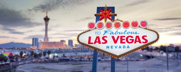 Fototapete Las Vegas Willkommen im Las Vegas-Zeichen