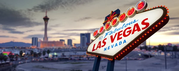 Deurstickers Welkom bij Las Vegas Sign © somchaij