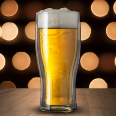 Glass of cold beer