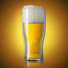 Glass of cold beer