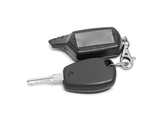 remote car key isolated on white background
