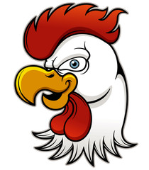 Vector illustration Rooster head