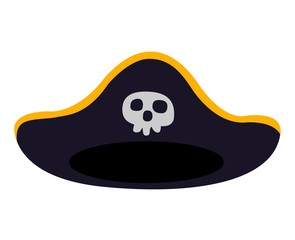 pirate hat isolated illustration