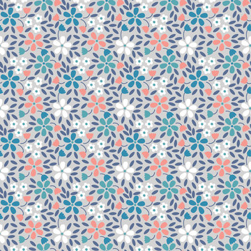 Fototapeta Seamless floral pattern